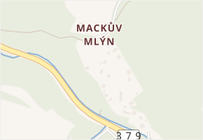 Mackův Mlýn v obci Blansko - mapa ulice