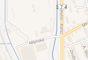 Mlýnská v obci Blansko - mapa ulice