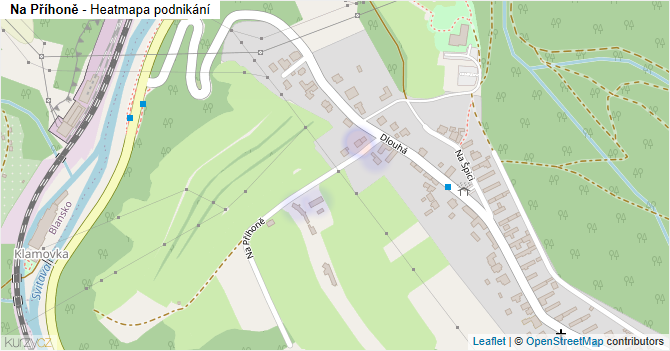 Na Příhoně - mapa podnikání