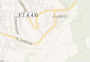 Nad Žlíbkem v obci Blansko - mapa ulice