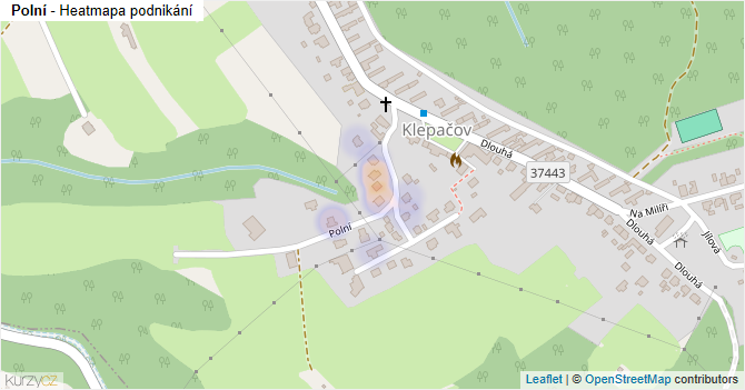 Polní - mapa podnikání