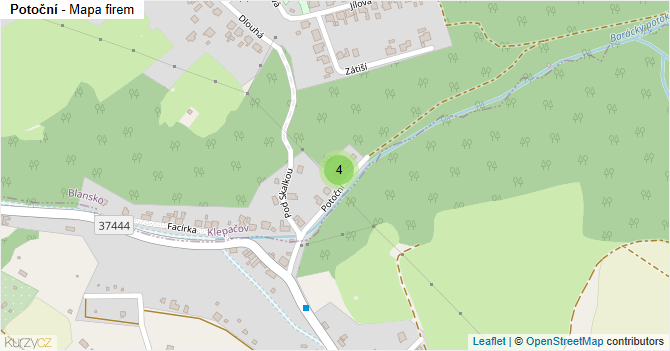 Potoční - mapa firem