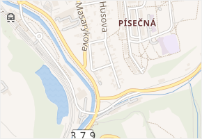 Suchá v obci Blansko - mapa ulice