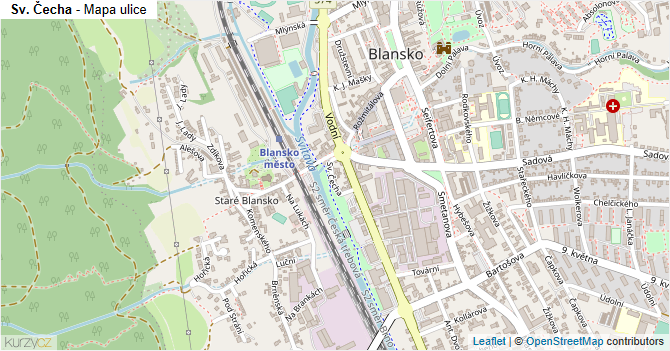 Sv. Čecha - mapa ulice