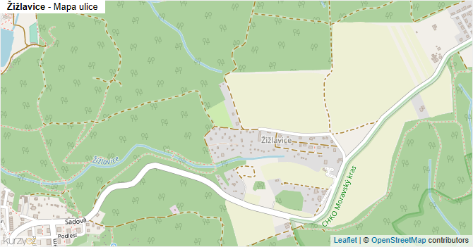 Žižlavice - mapa ulice