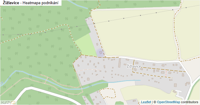 Žižlavice - mapa podnikání