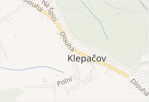 Žleb v obci Blansko - mapa ulice
