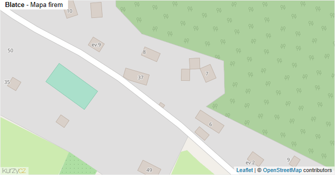Blatce - mapa firem