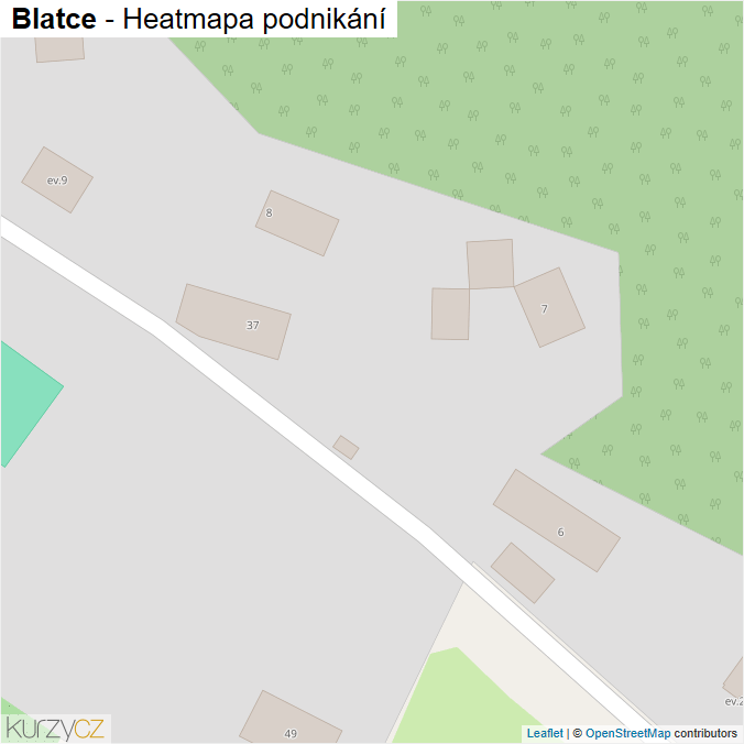 Mapa Blatce - Firmy v obci.