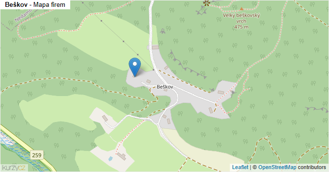 Beškov - mapa firem