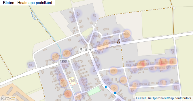 Blatec - mapa podnikání