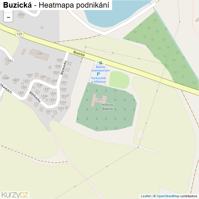 Mapa Buzická - Firmy v ulici.