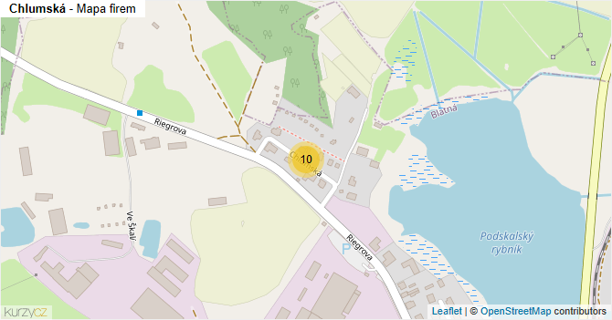 Chlumská - mapa firem