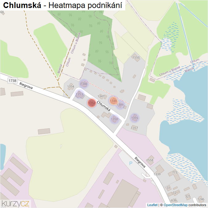 Mapa Chlumská - Firmy v ulici.