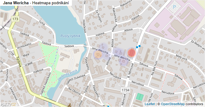 Jana Wericha - mapa podnikání