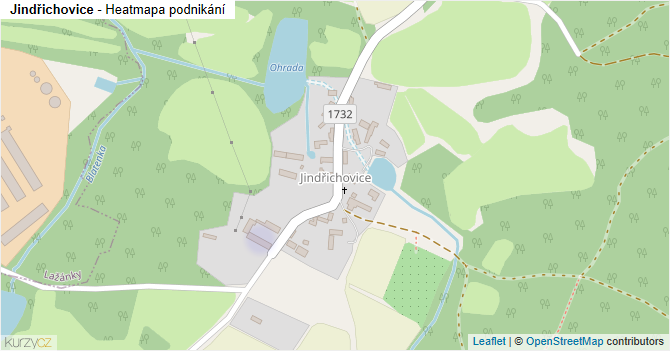 Jindřichovice - mapa podnikání