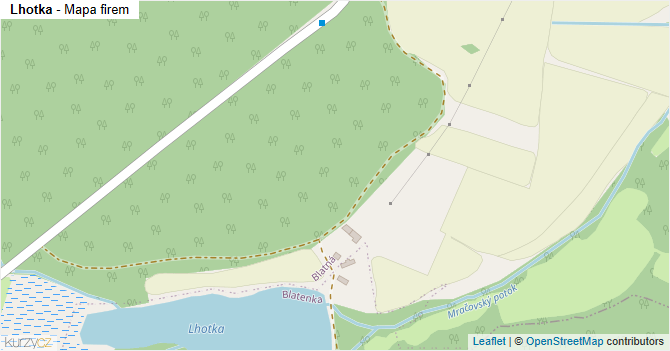 Lhotka - mapa firem