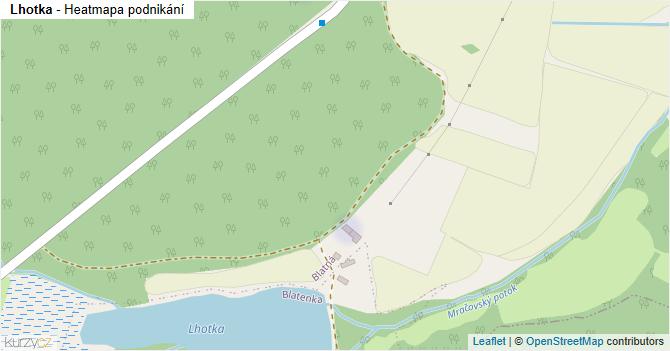 Lhotka - mapa podnikání
