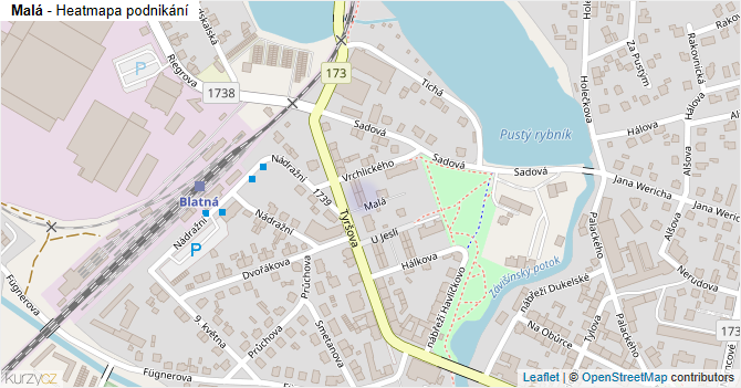 Malá - mapa podnikání