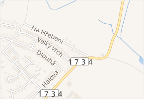 Na Hřebeni v obci Blatná - mapa ulice