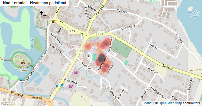 Nad Lomnicí - mapa podnikání