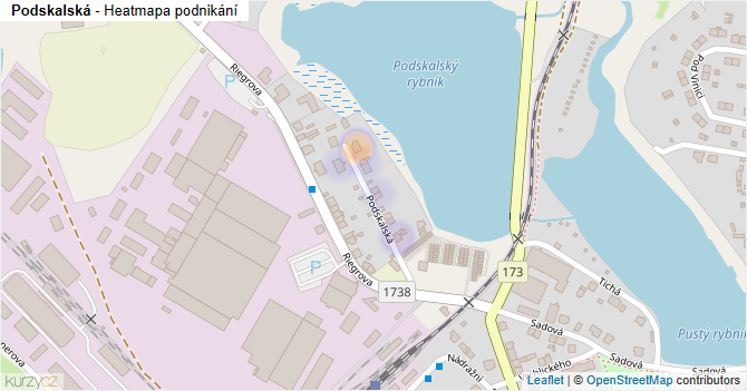 Podskalská - mapa podnikání