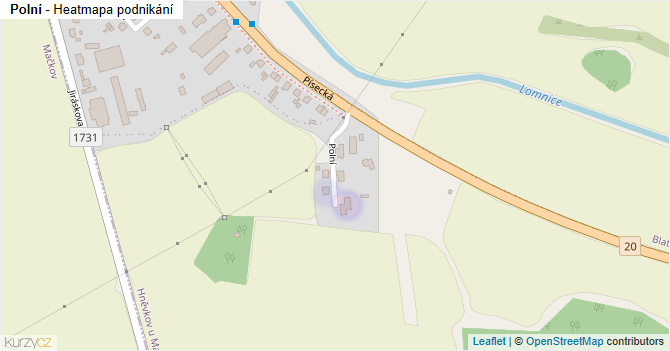 Polní - mapa podnikání