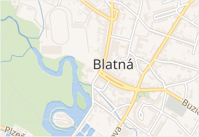Řeznická v obci Blatná - mapa ulice
