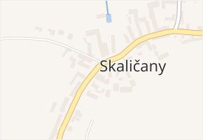 Skaličany v obci Blatná - mapa části obce