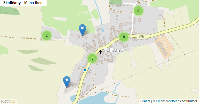 Skaličany - mapa firem