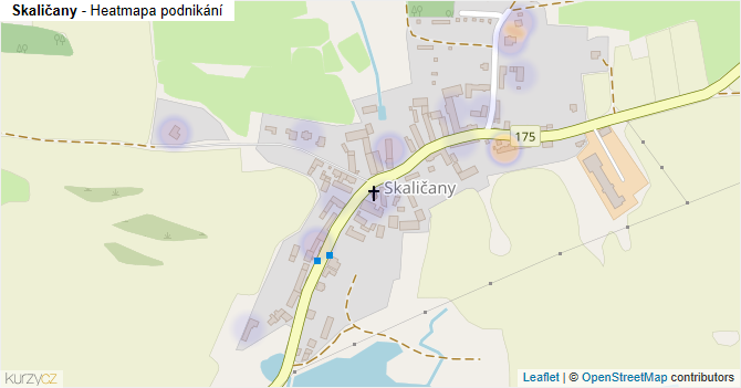 Skaličany - mapa podnikání