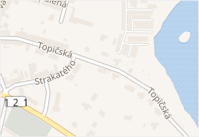 Topičská v obci Blatná - mapa ulice