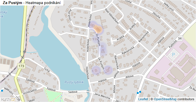 Za Pustým - mapa podnikání
