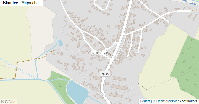 Blatnice - mapa obce