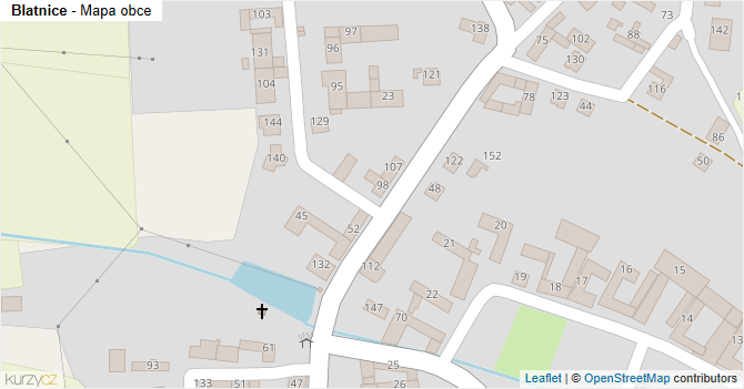 Blatnice - mapa obce