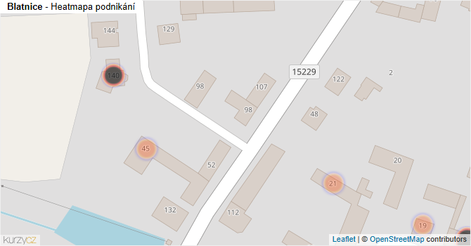 Blatnice - mapa podnikání