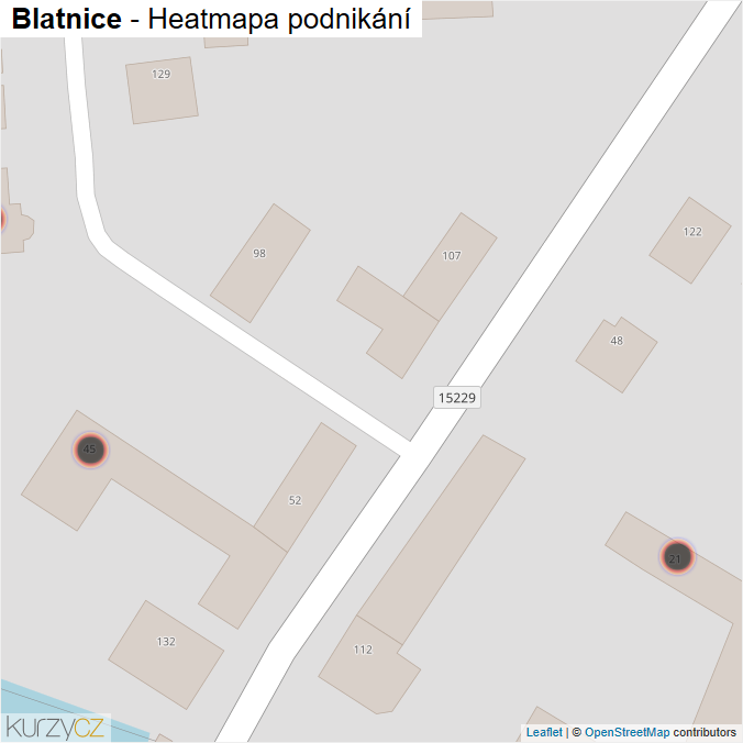 Mapa Blatnice - Firmy v obci.