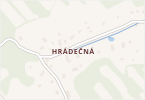 Hrádečná v obci Blatno - mapa části obce