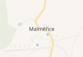 Malměřice v obci Blatno - mapa části obce