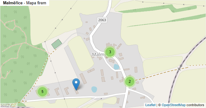 Malměřice - mapa firem
