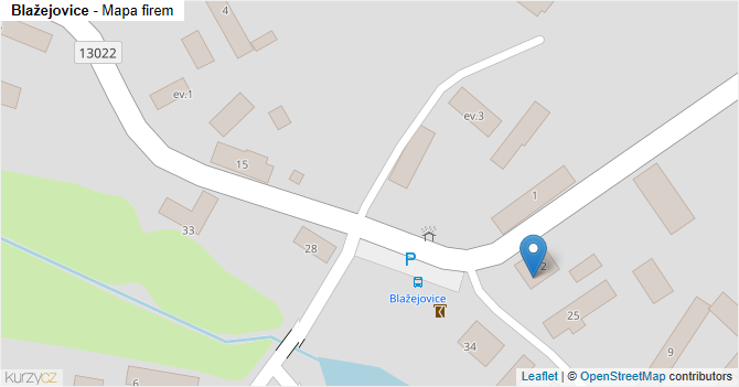 Blažejovice - mapa firem