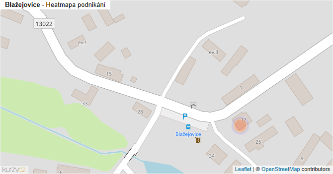 Blažejovice - mapa podnikání