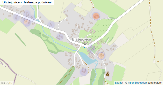 Blažejovice - mapa podnikání