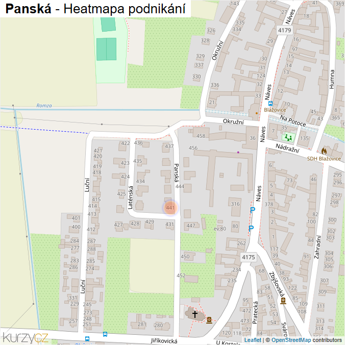 Mapa Panská - Firmy v ulici.