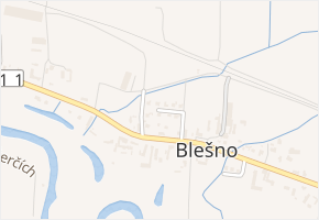 Severní v obci Blešno - mapa ulice