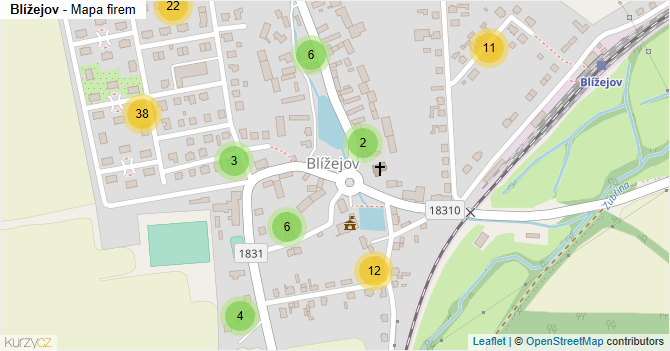 Blížejov - mapa firem