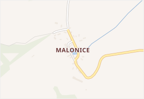 Malonice v obci Blížejov - mapa části obce