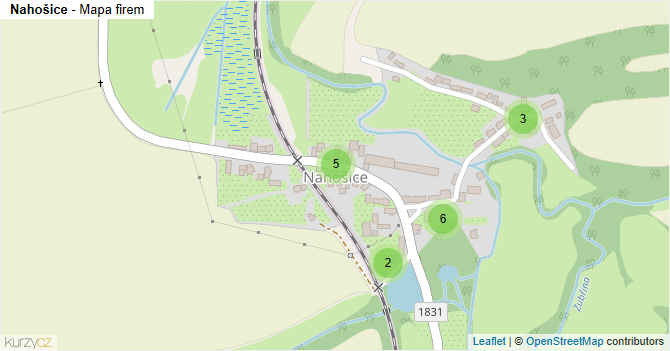 Nahošice - mapa firem