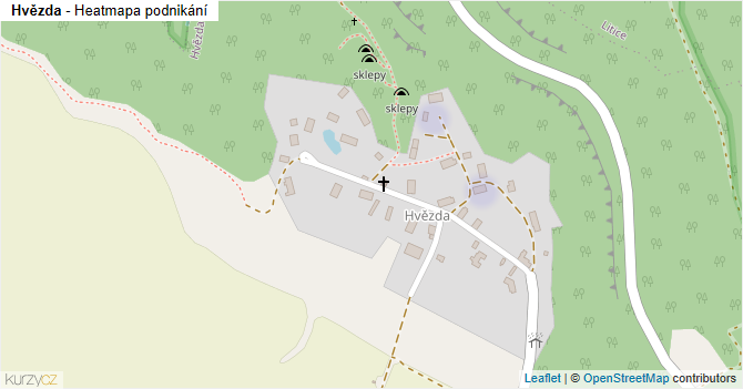 Hvězda - mapa podnikání