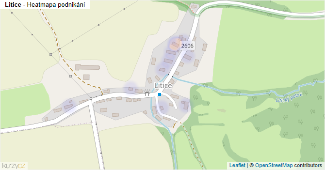 Litice - mapa podnikání